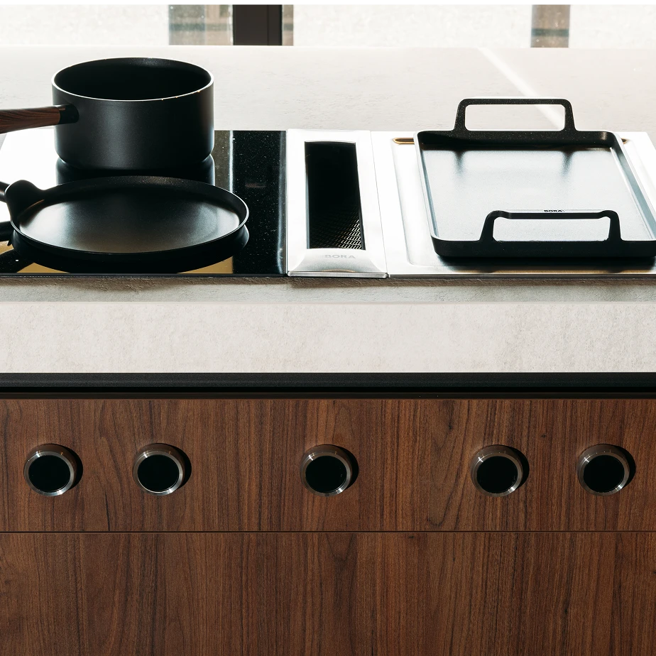 Table de cuisson modulaire personnalisable.