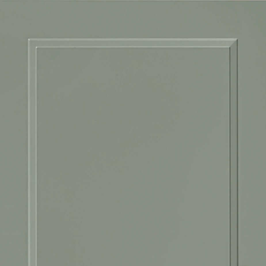 Façade vert roseau à cadre, laque,mat anti-traces.