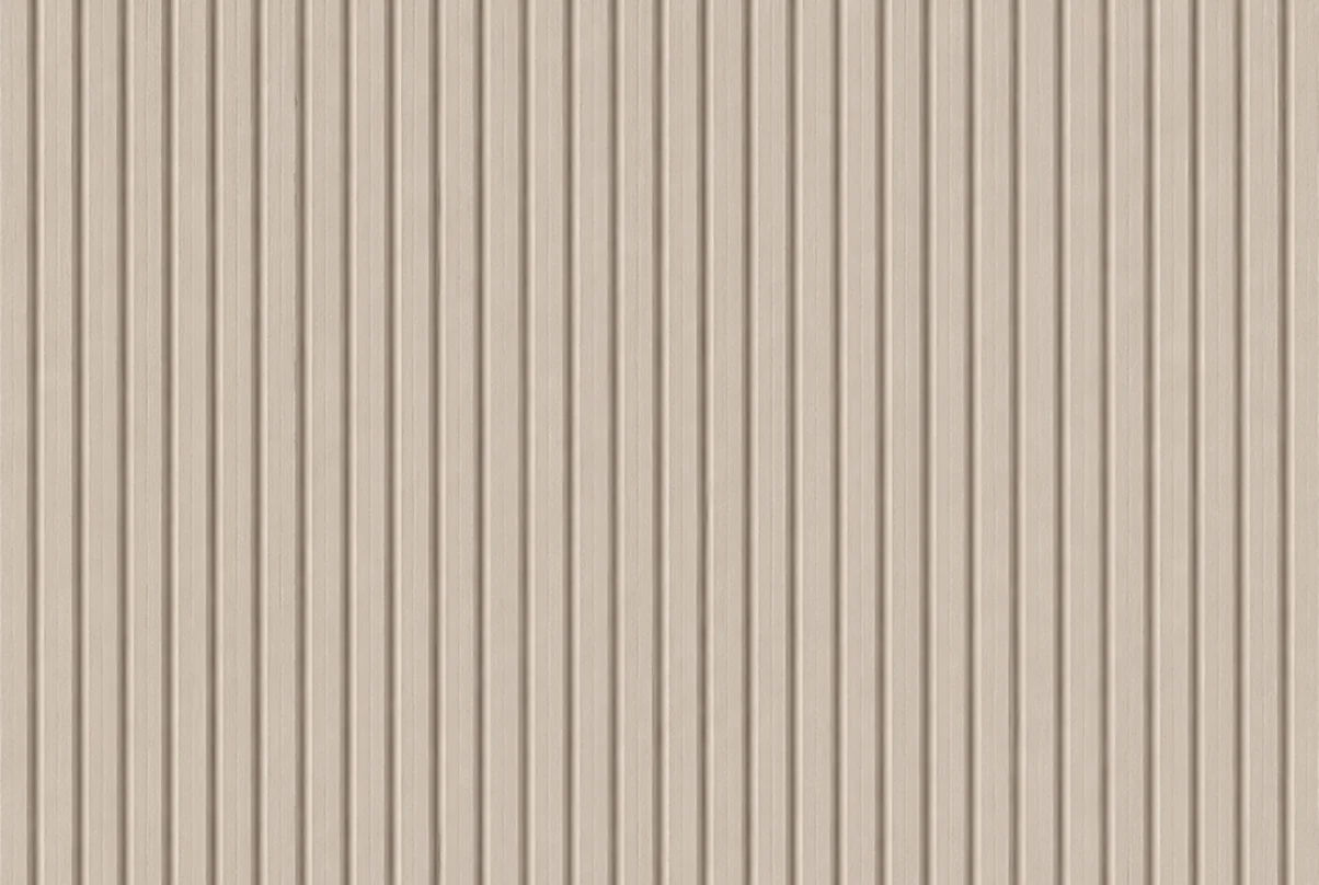 Façade placage chêne véritable cannelé gris angora